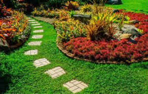 Garden Edging With Pathway
